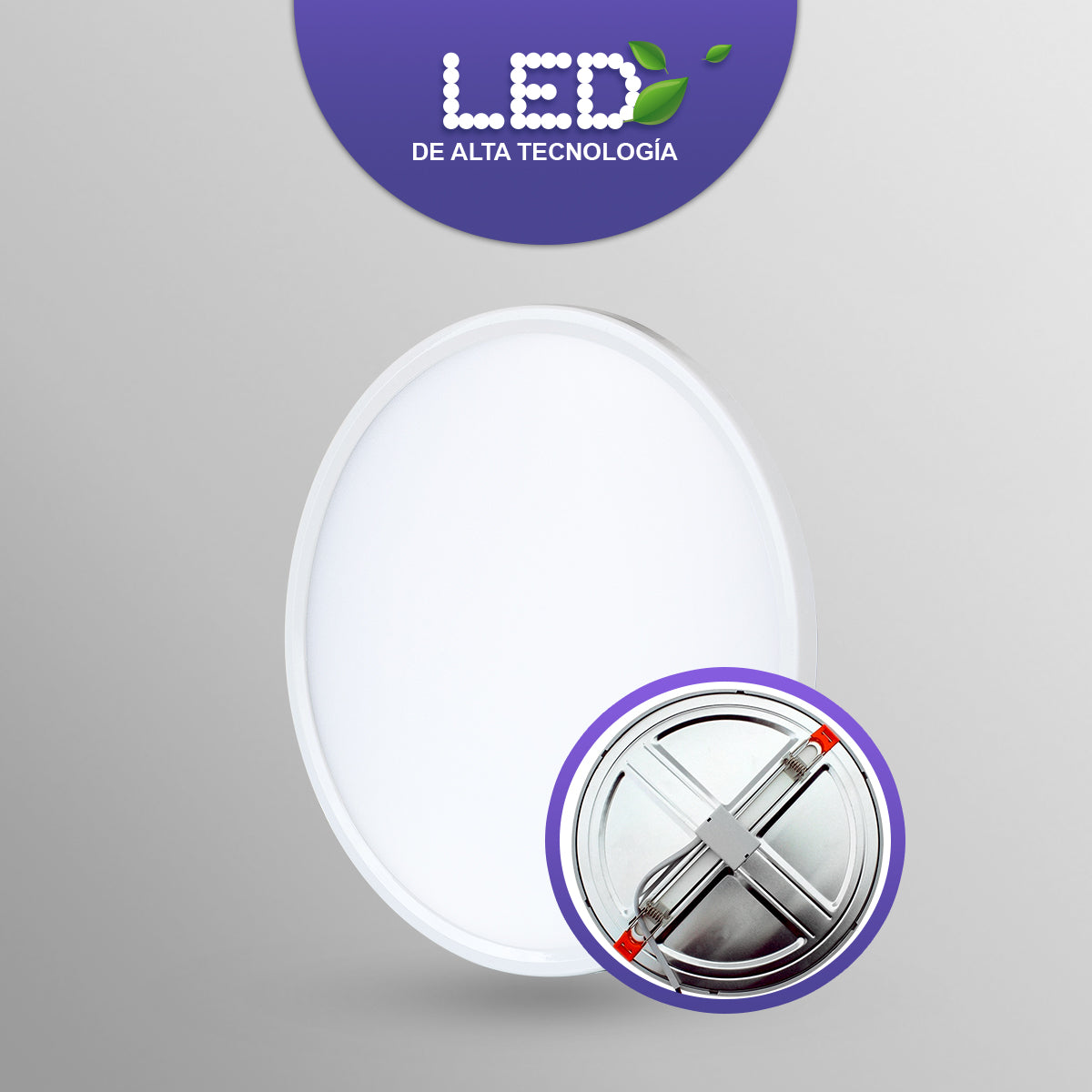 Pack de 5 Lámparas LED de plafón slim ajustable 6w | Luz Blanca