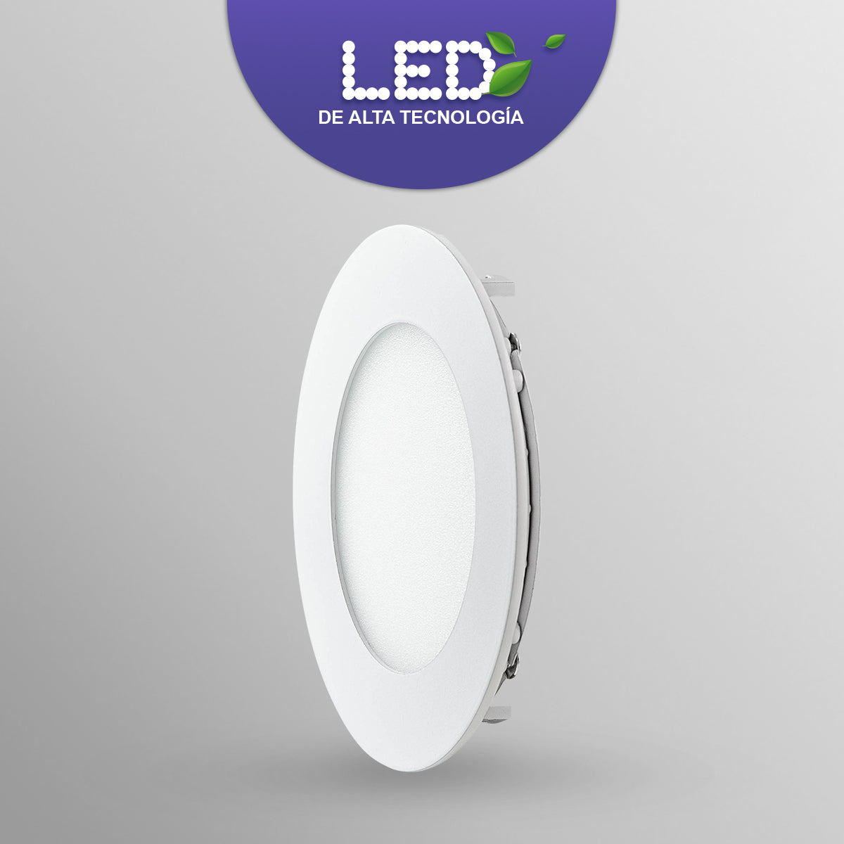 Pack de 5 Lámparas LED de plafón slim 12w | Luz Blanca